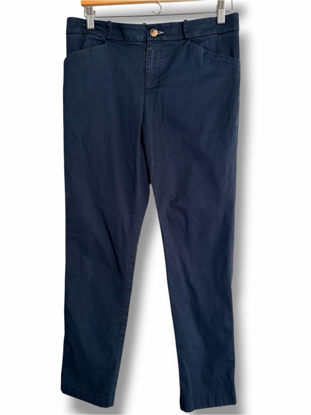 Kirrin Finch Windsor Chino Trousers Pants Size 6 Navy Blue - Picture 2 of 11